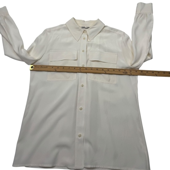 Diane Von Furstenberg Emanuelle Silk Top Blouse - Picture 8 of 11